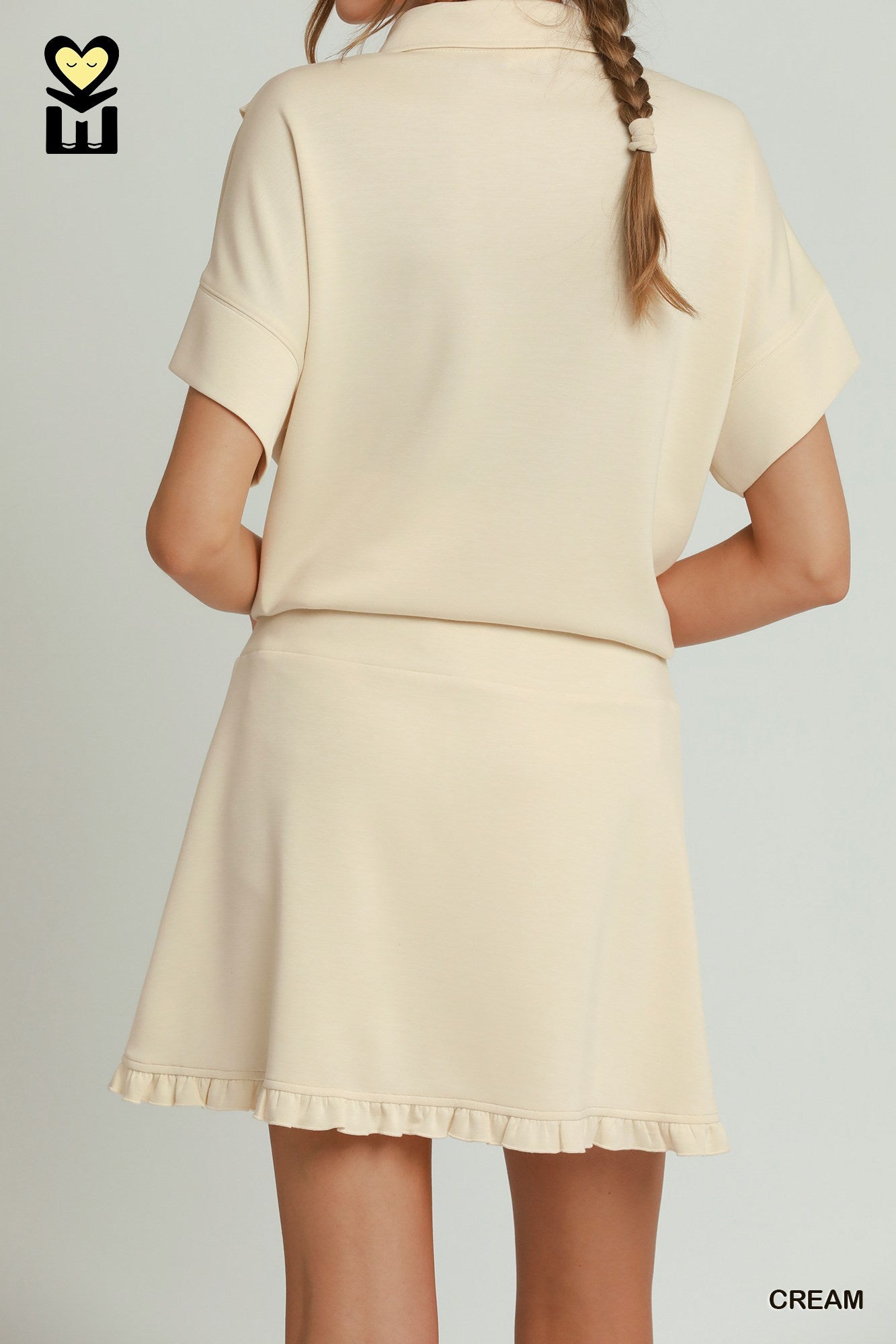 H1085-S Ruffle Tennis Skort