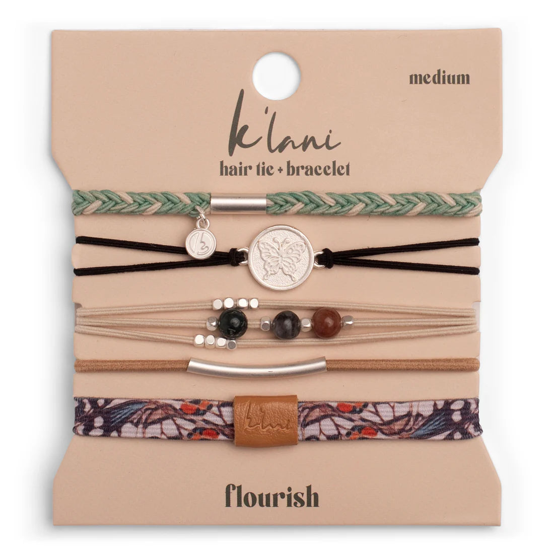 Flourish Hair Tie + Bracelet Set