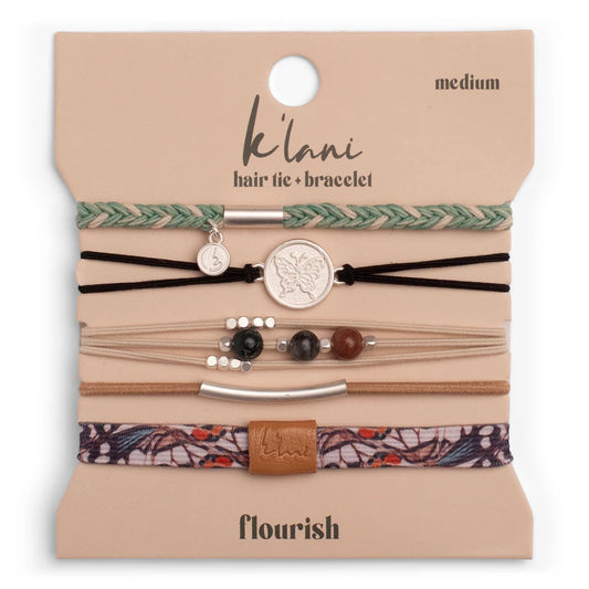 Flourish Hair Tie + Bracelet Set