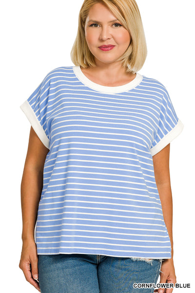 CT-3534X5 Curvy Stripe Tee