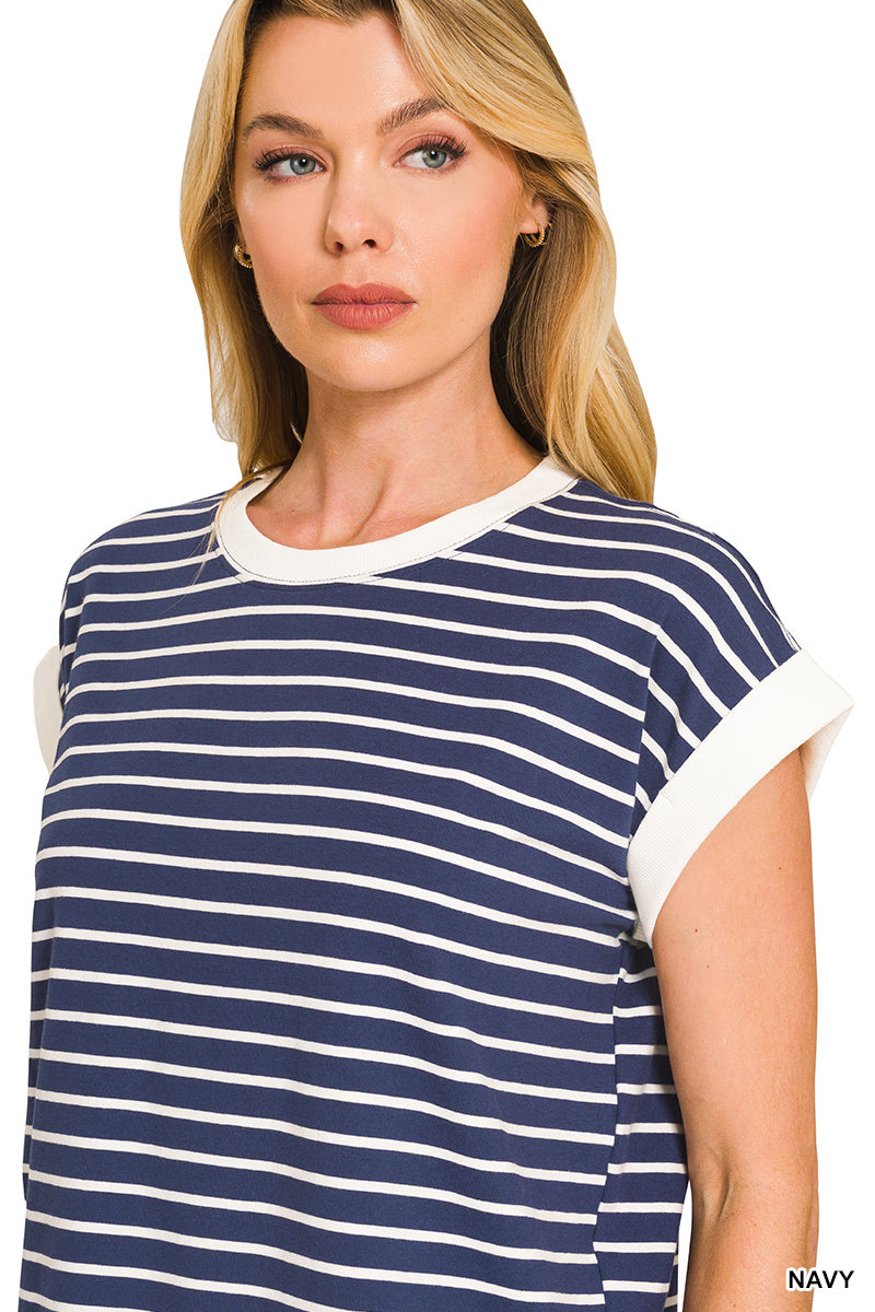 CT-3534Y Stripe Tee