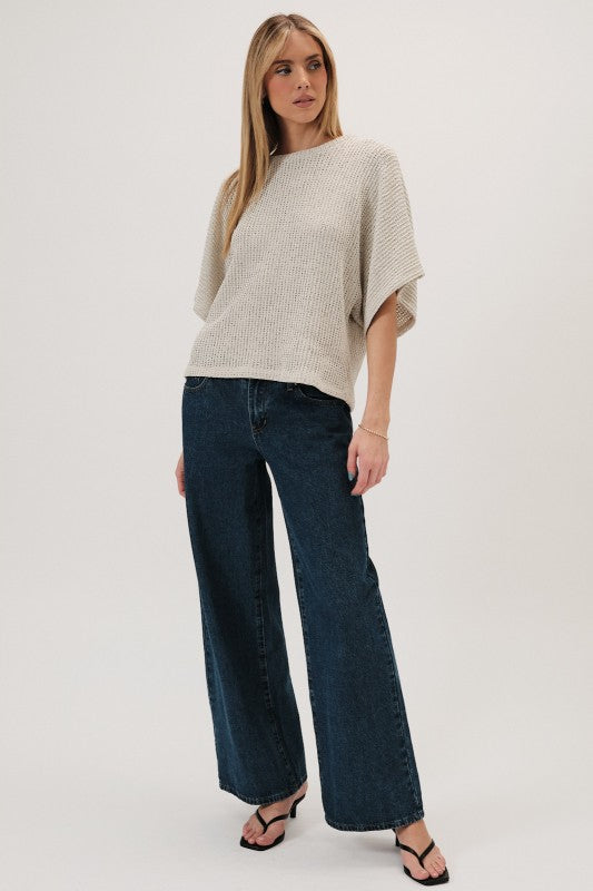 AT5619 Boucle Knit Top