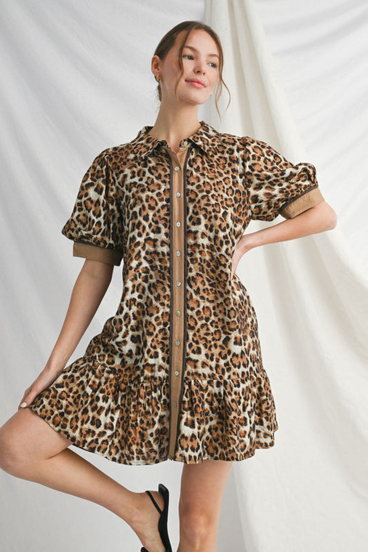 H41891 Leopard Print Dress