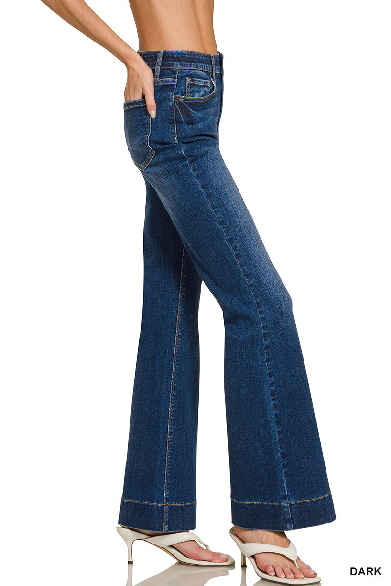 DCP-9554DD Tummy Control Flare Jeans