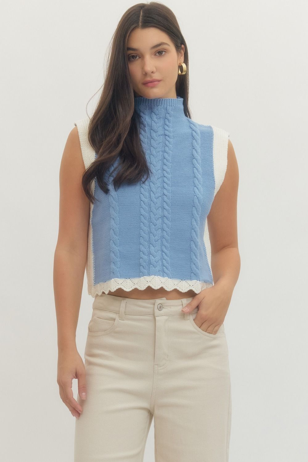 T29969 Colorblock Sleeveless Top