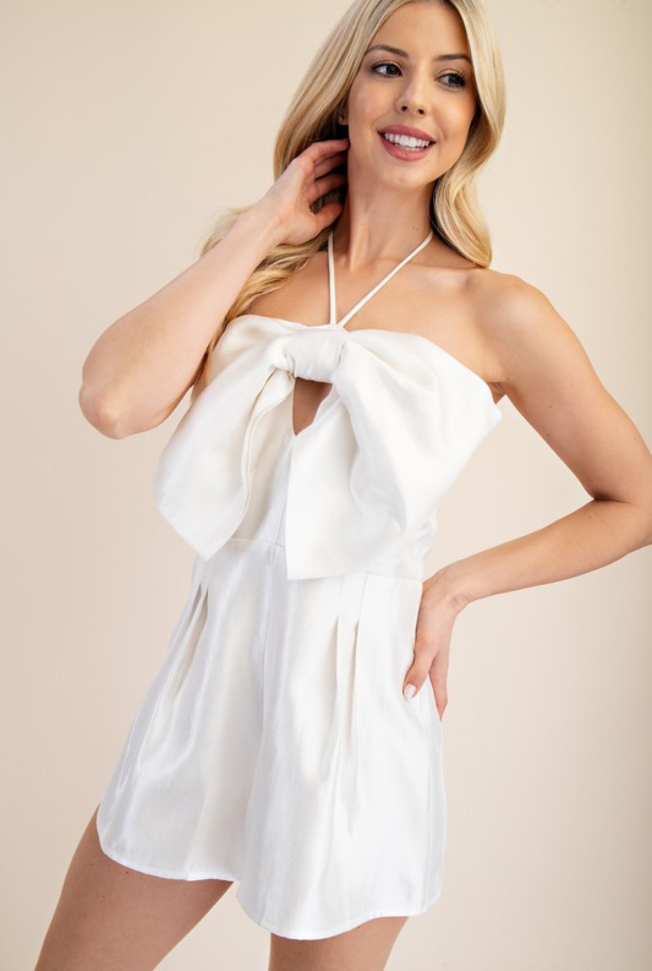 GP6802 Bow Trim Romper