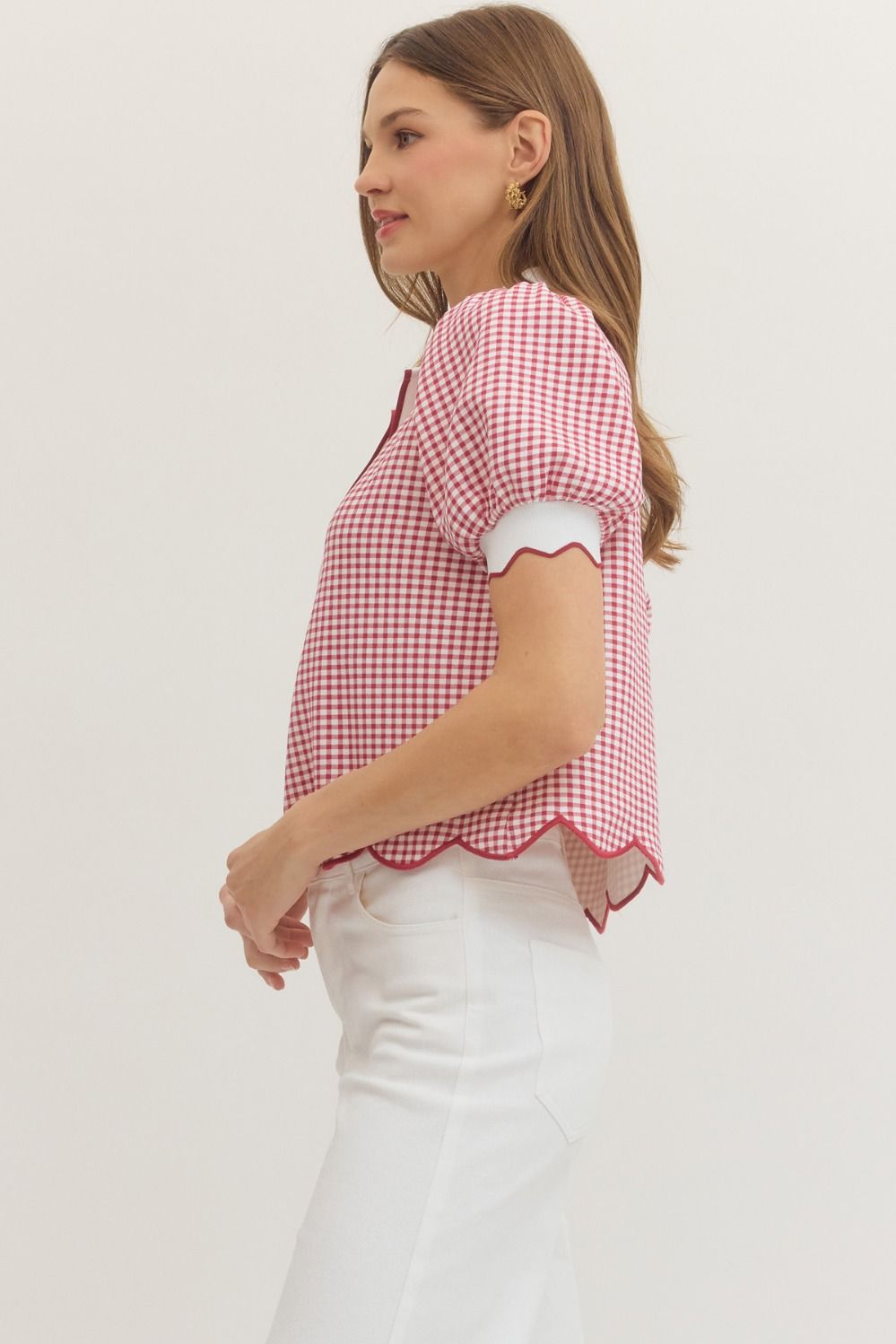 T31920 Gingham Top