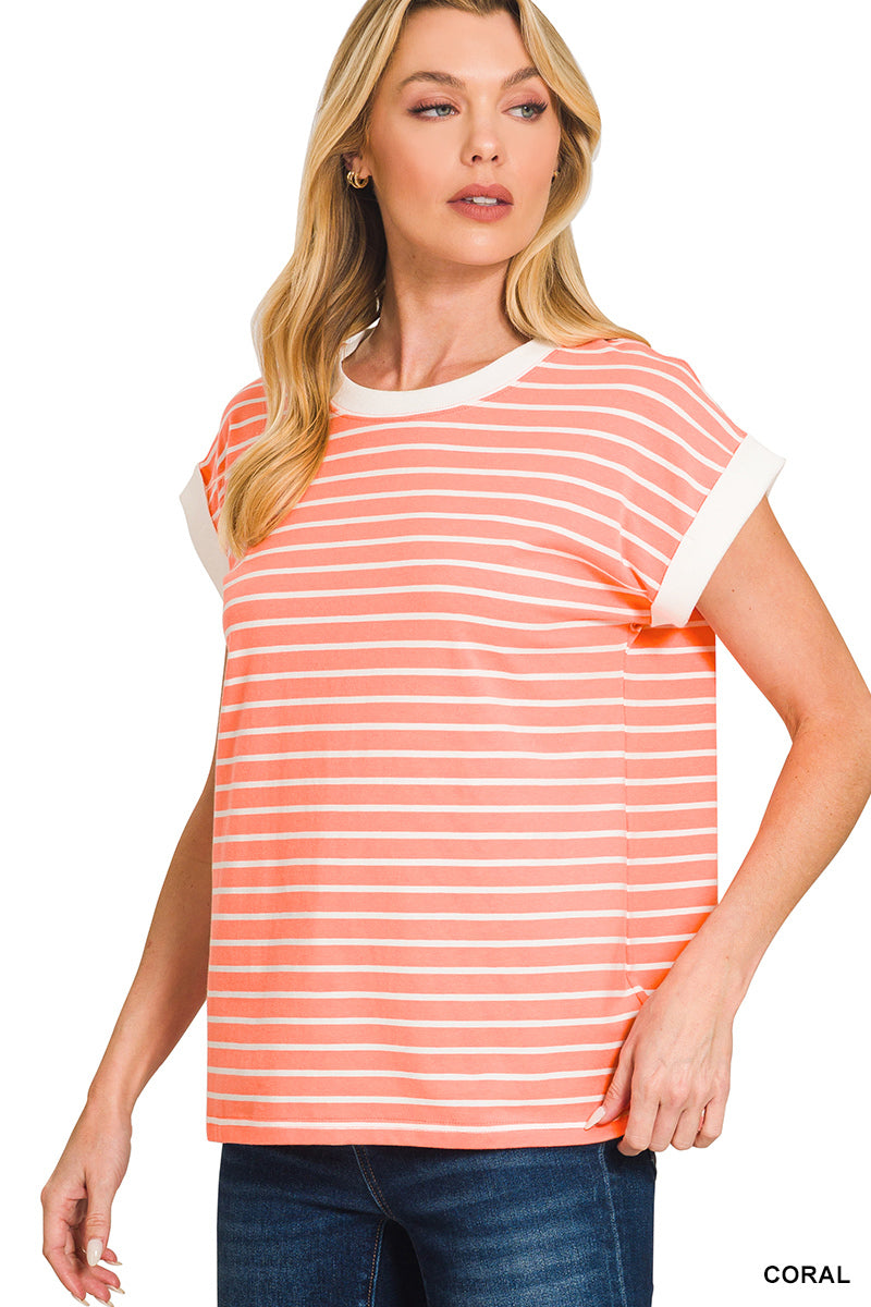 CT-3534Y Stripe Tee