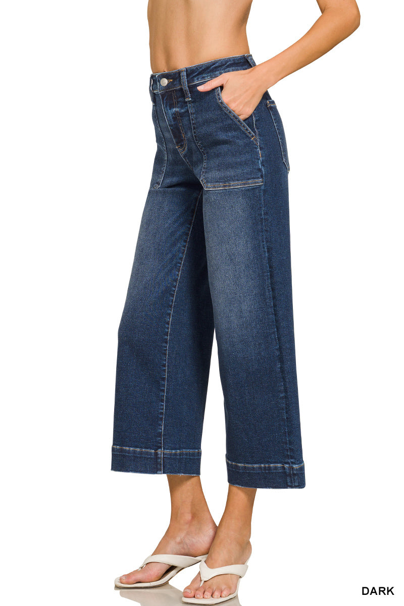 DYP-9560DD Utility Pocket Cropped Jeans
