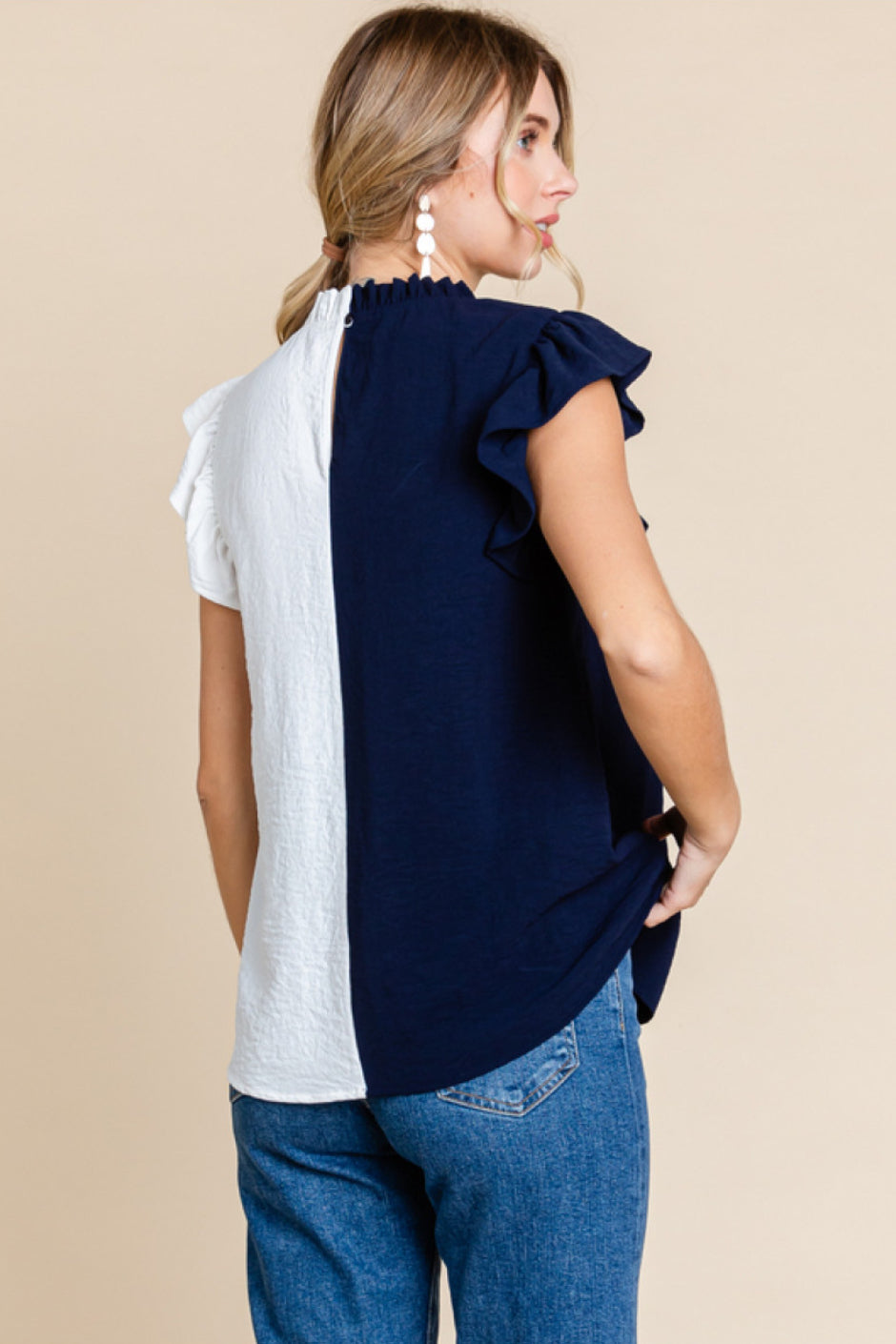 G40273 Game Day Colorblock Top