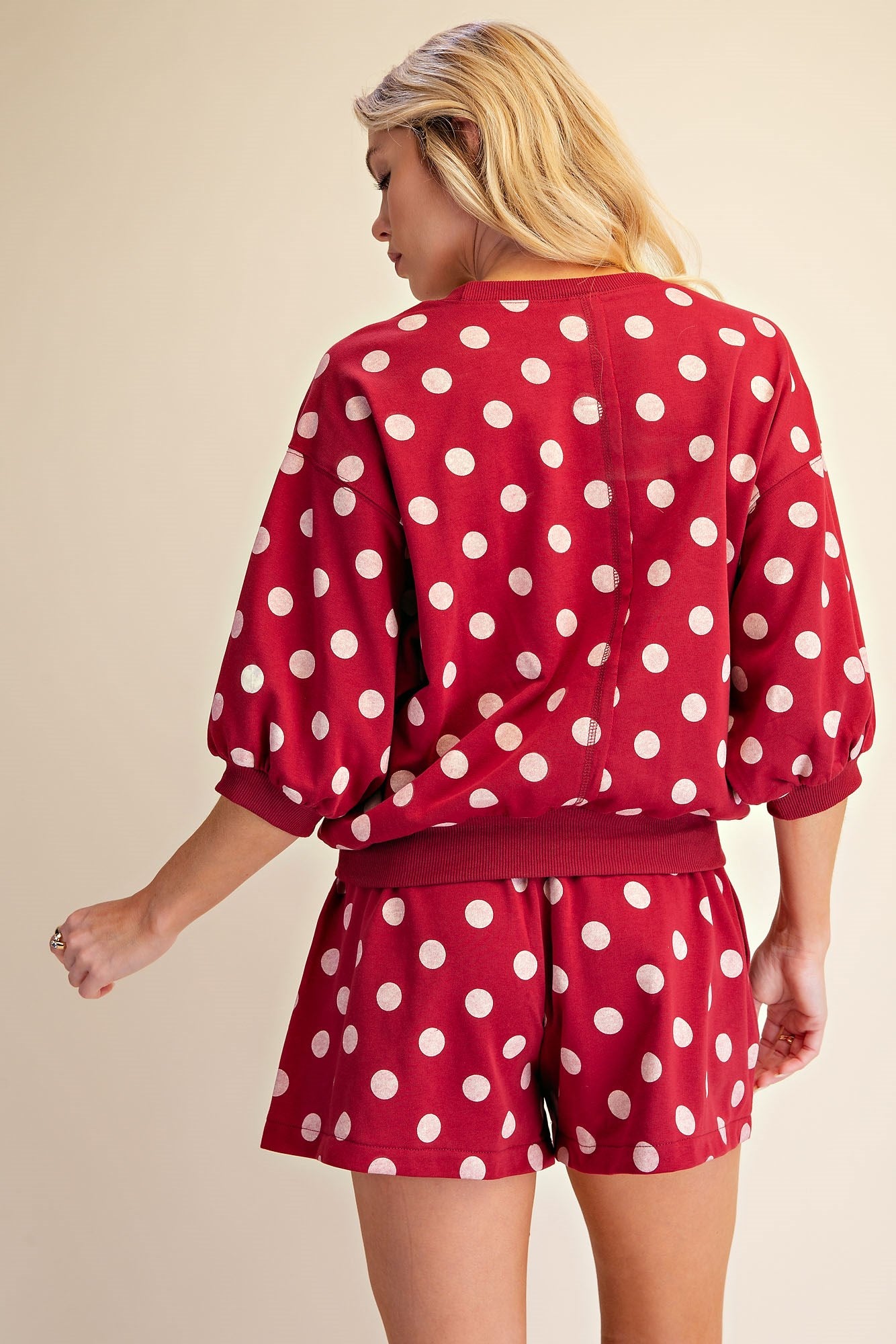 T8508 Polka Dot Sweatshirt