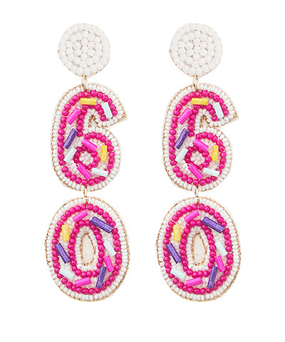 EP48880 Birthday Age Beaded Earrings