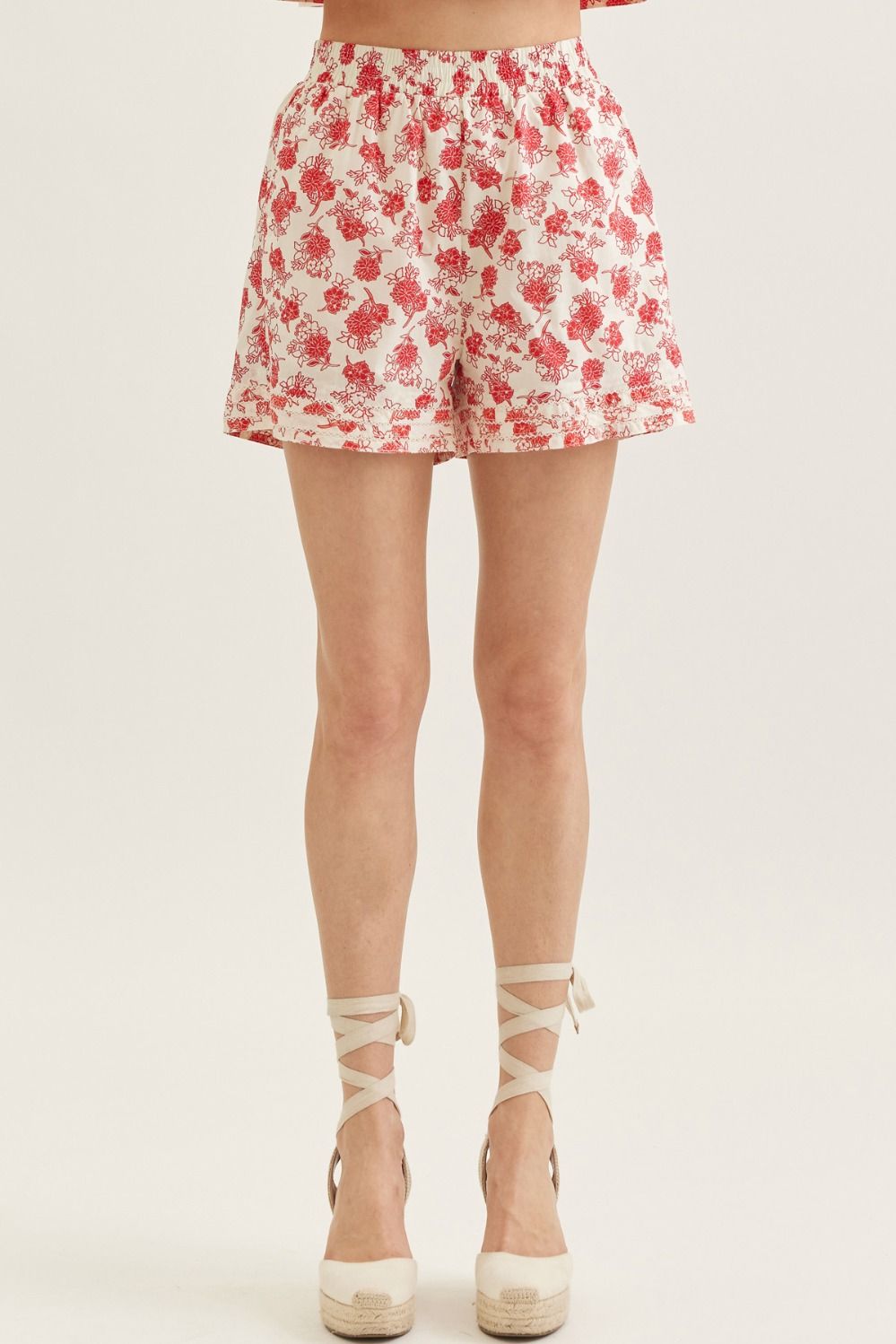 P31630 Floral Print Shorts