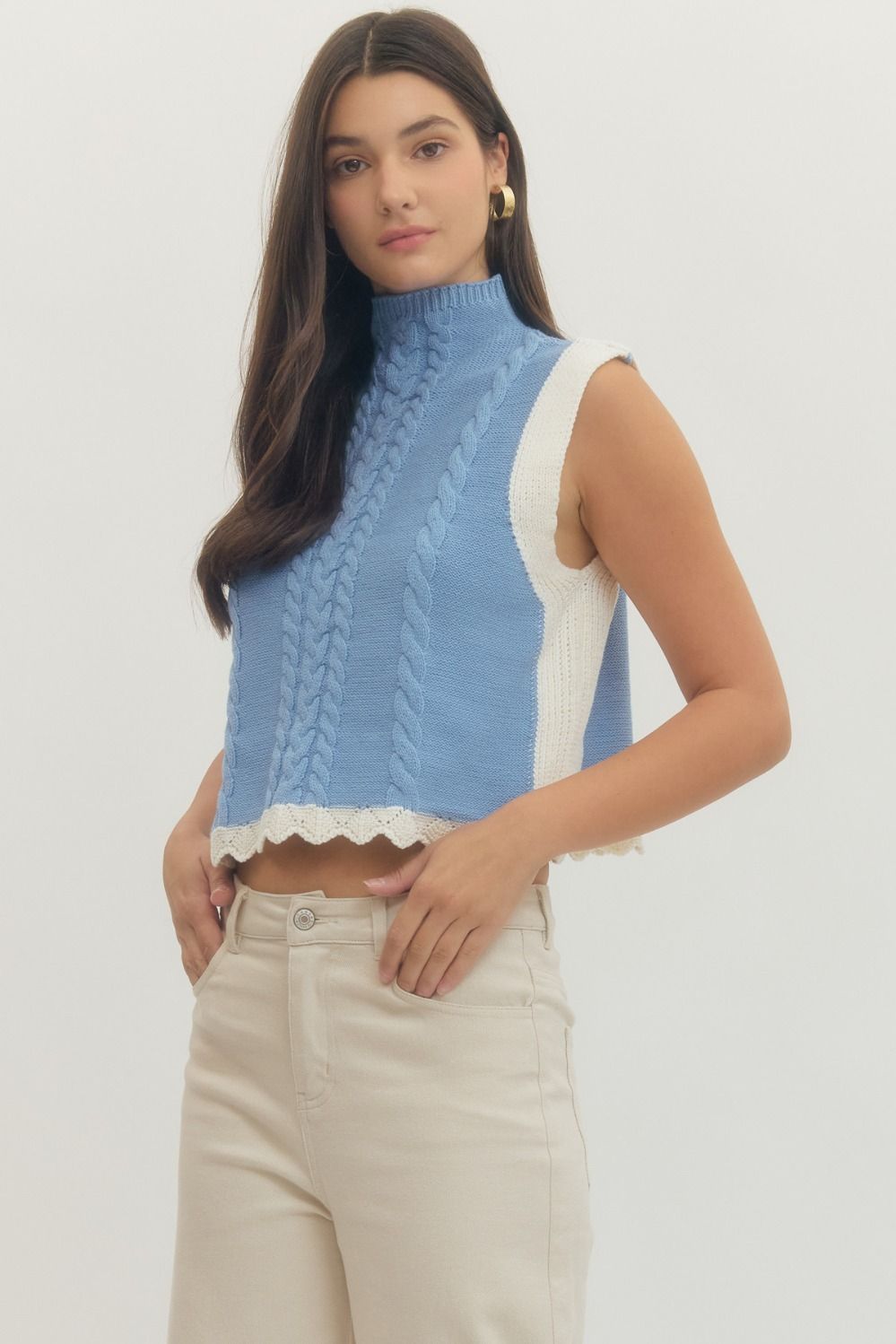 T29969 Colorblock Sleeveless Top