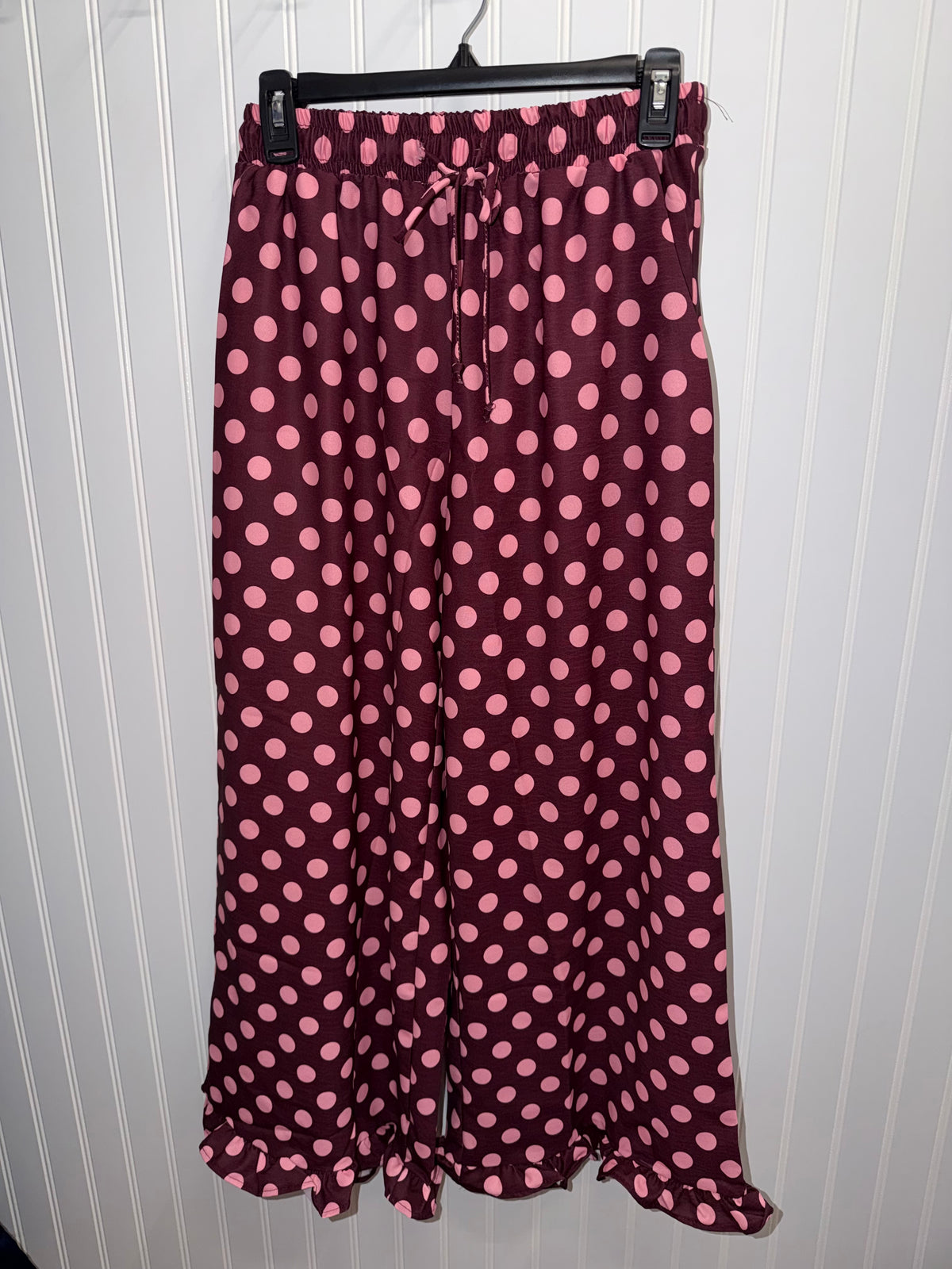 6P1534PK Polka Dot Ruffle Pants