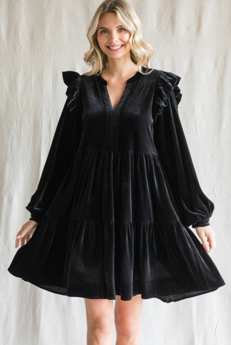 H10189 Velvet Dress