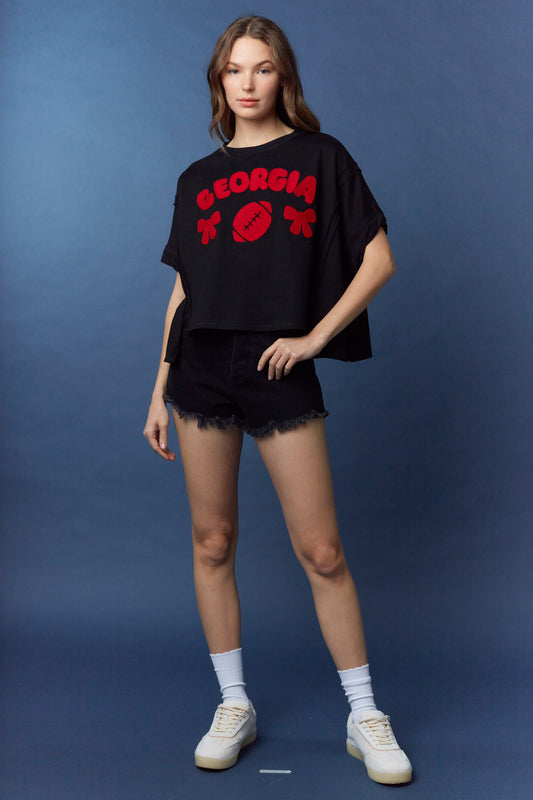 IKT300005-02 Georgia Oversized Cropped Tee