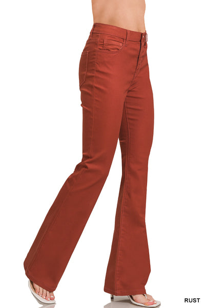 DOP-1612A Bootcut Colored Pants