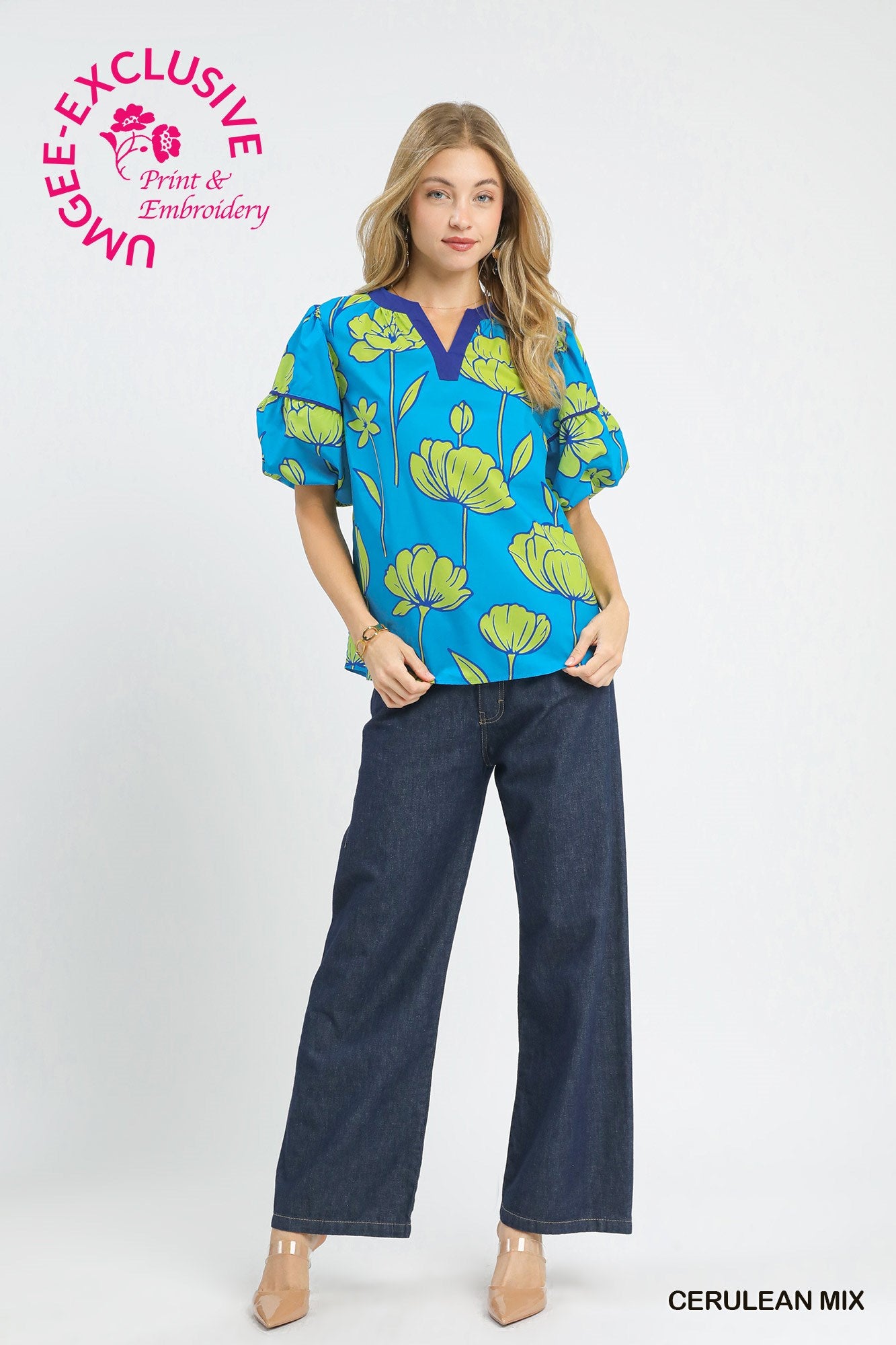 C5774 Floral Blouse