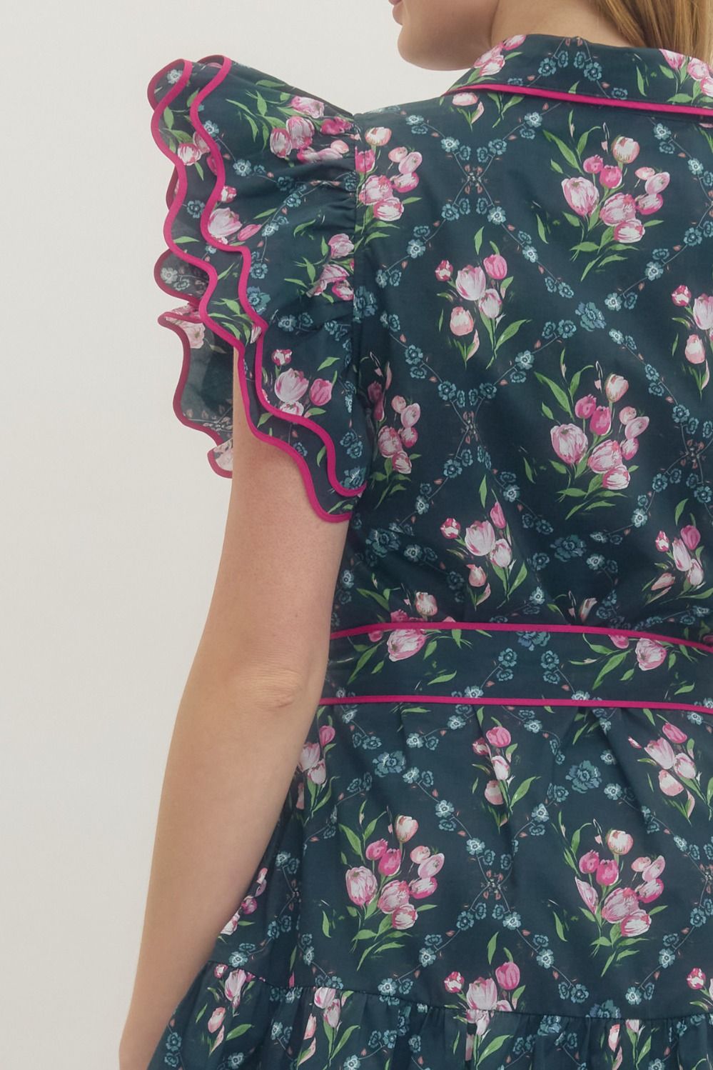 D29319 Floral Mini Dress