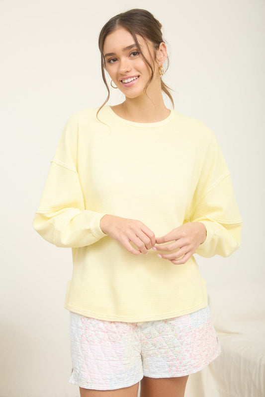 J6ST1006 Exposed Seam Top