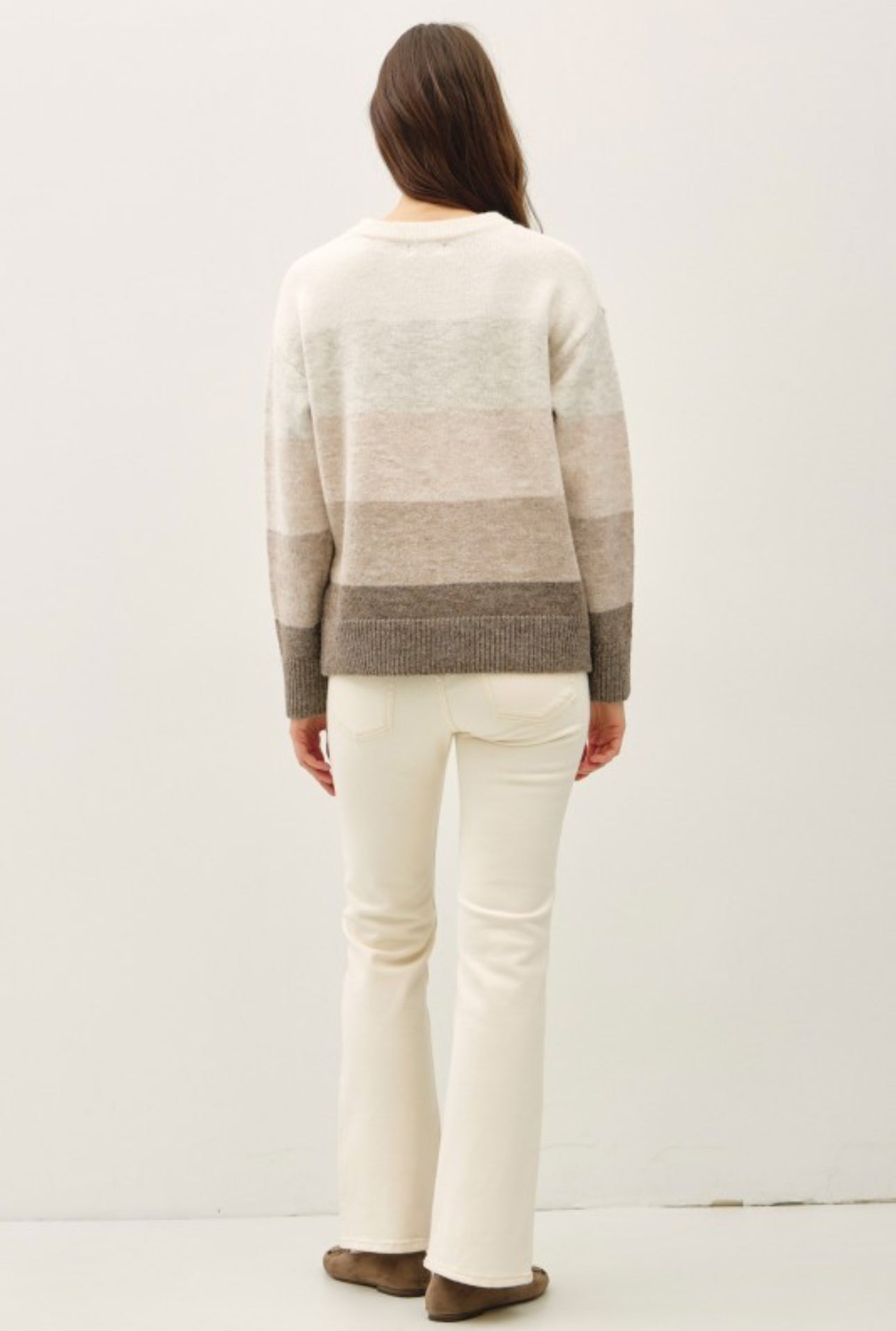 65317 Gradation Color Block Sweater