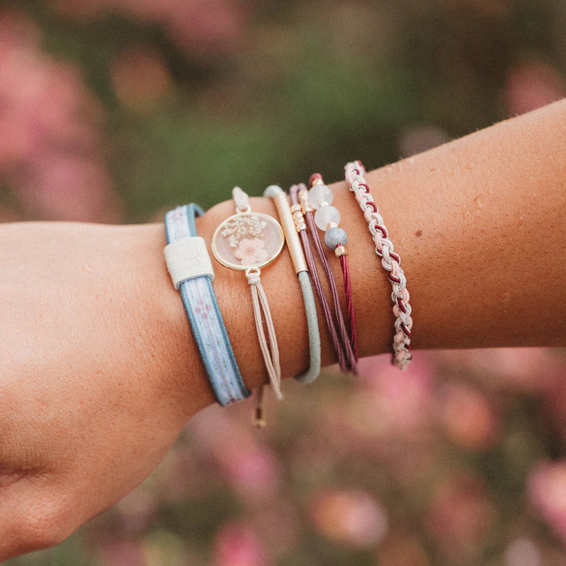 Bloom Hair Tie + Bracelet Set