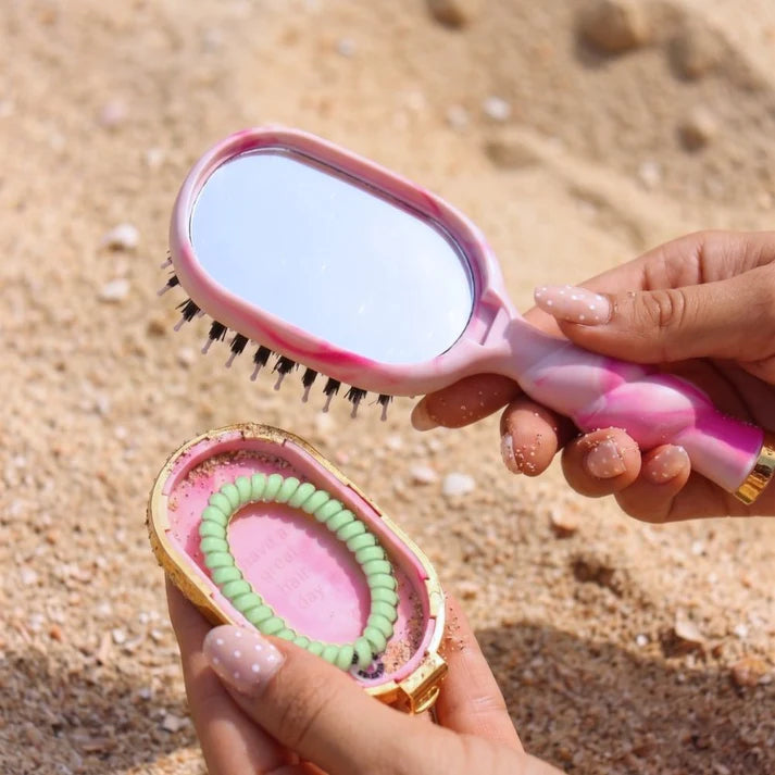 TELETIES Mini Boar Bristle Hair Brush