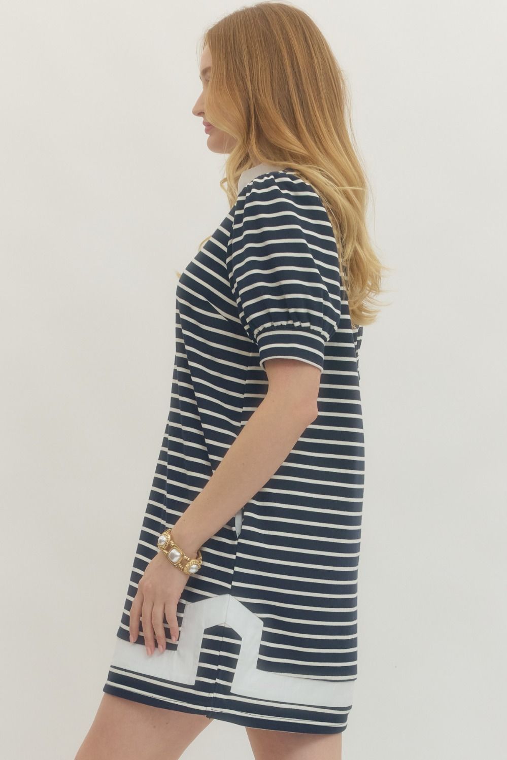 D29635 Stripe Mini Dress