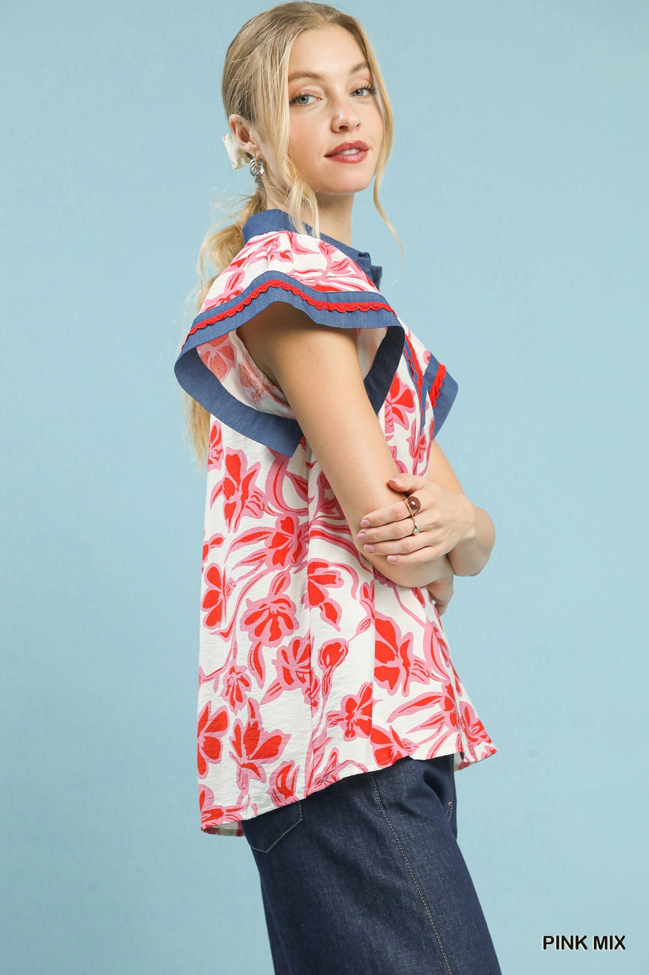 C5892 Floral Top