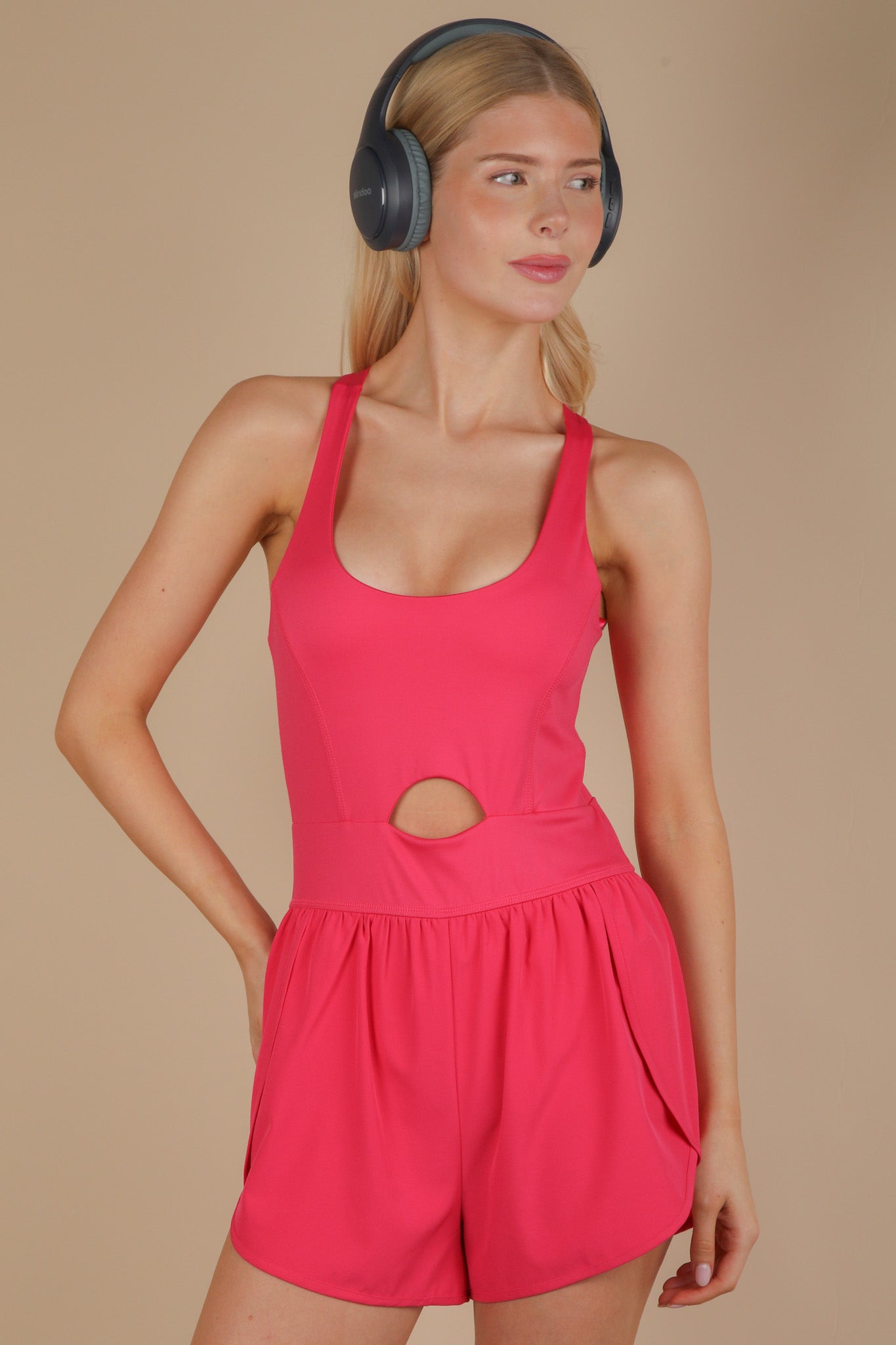 NP70880 Front Cutout Detail Romper