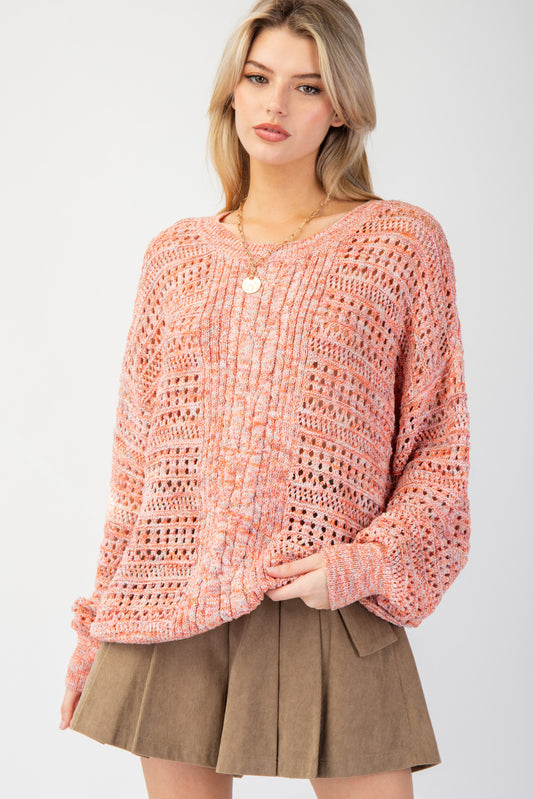 ET24155 Multicolor Thread Sweater