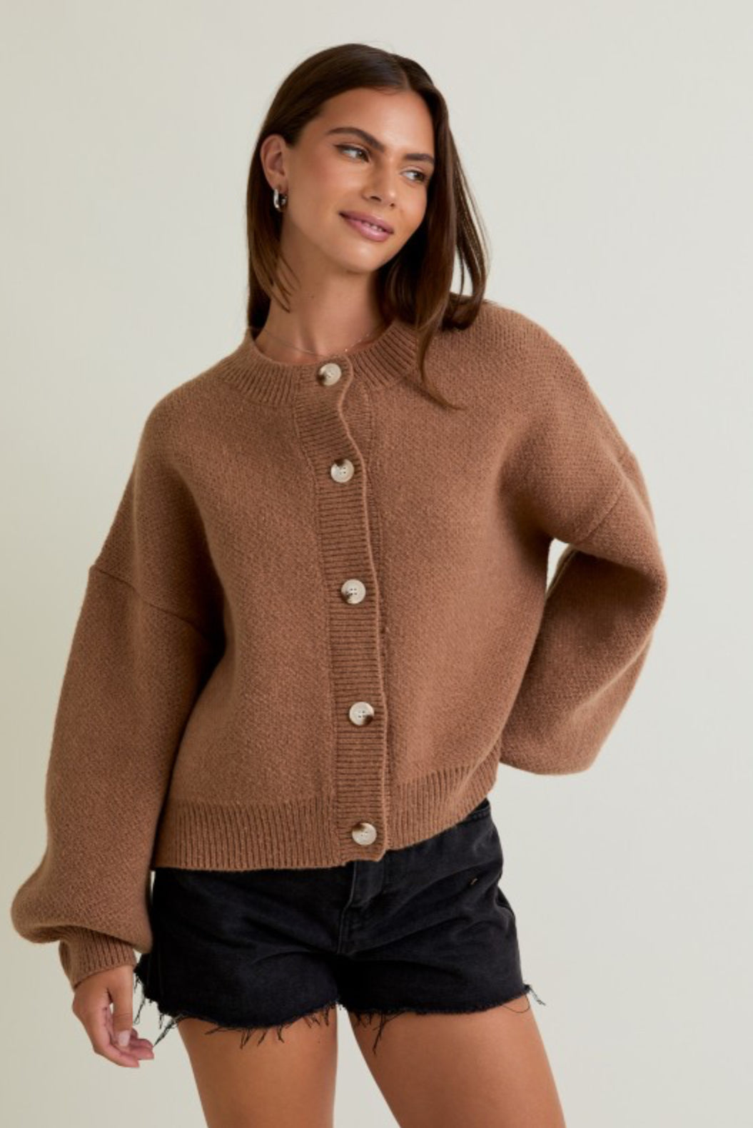 IWJ5532-2 Long Sleeve Sweater Cardigan