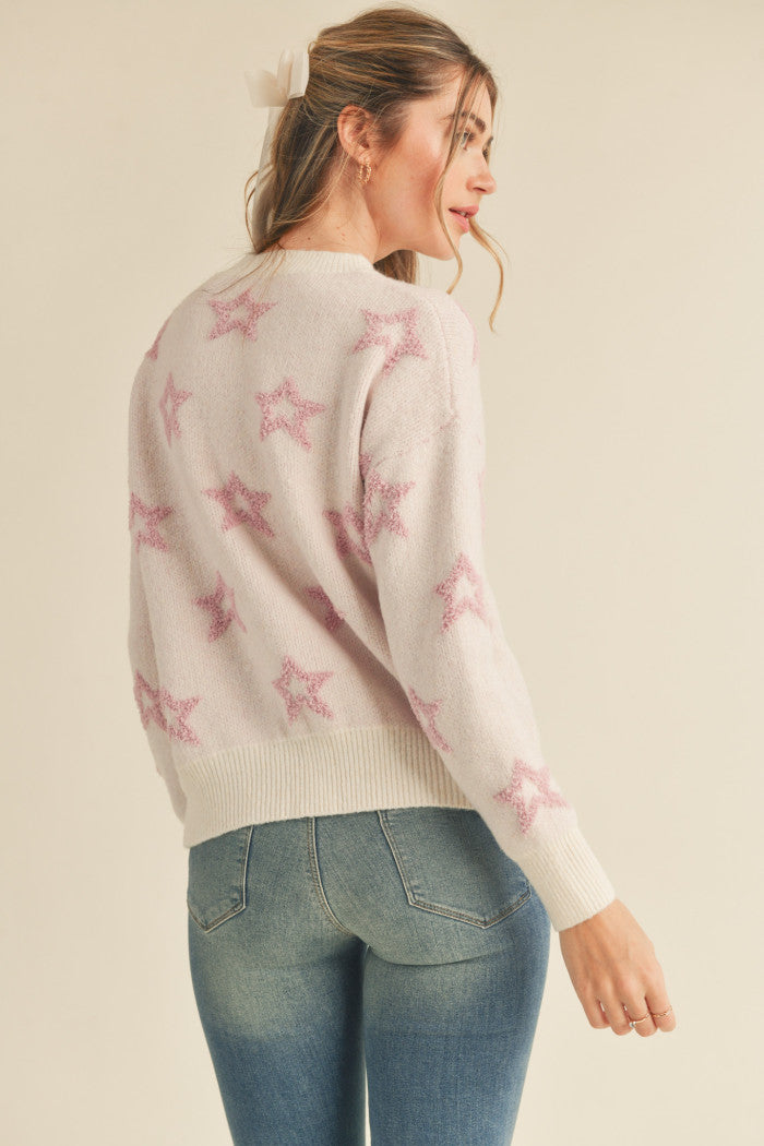 MSW10238 Textured Star Sweater