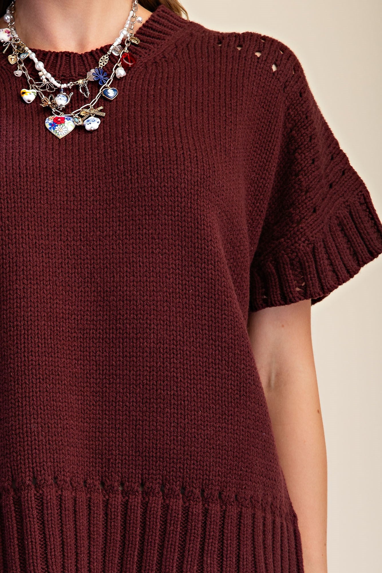 SW9136 Short Sleeve Sweater