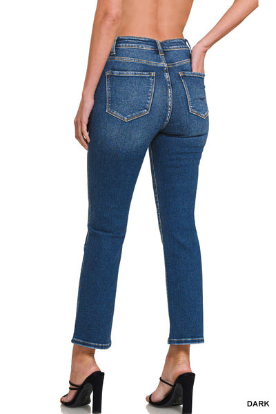 DTP-1990DD Cropped Basic Denim Jeans