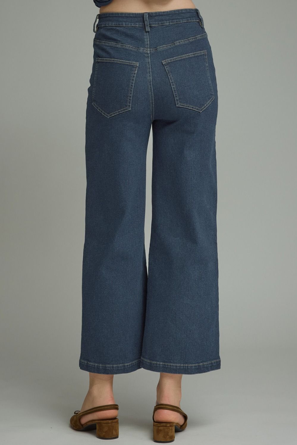 P32065 Cropped Denim Pants