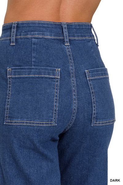 DTP-1972G7 Wide Leg Straight Denim Pants