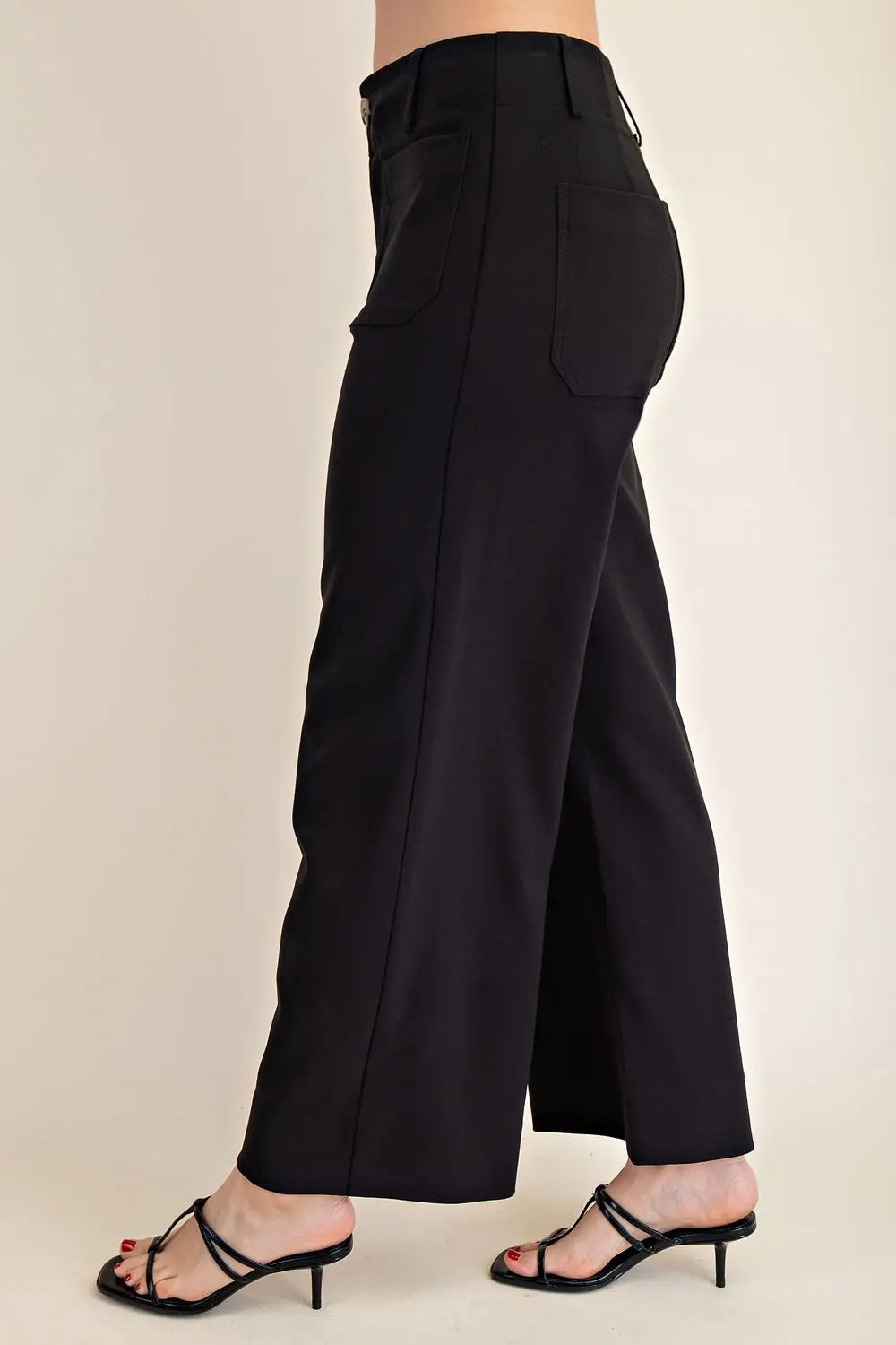 GP7912 Colette Cropped Wide Leg Pants
