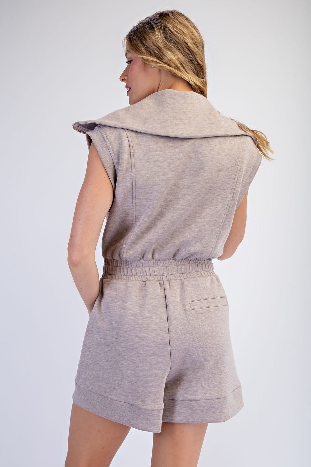 JP5102 Modal Scuba Luxe Sleeveless Romper