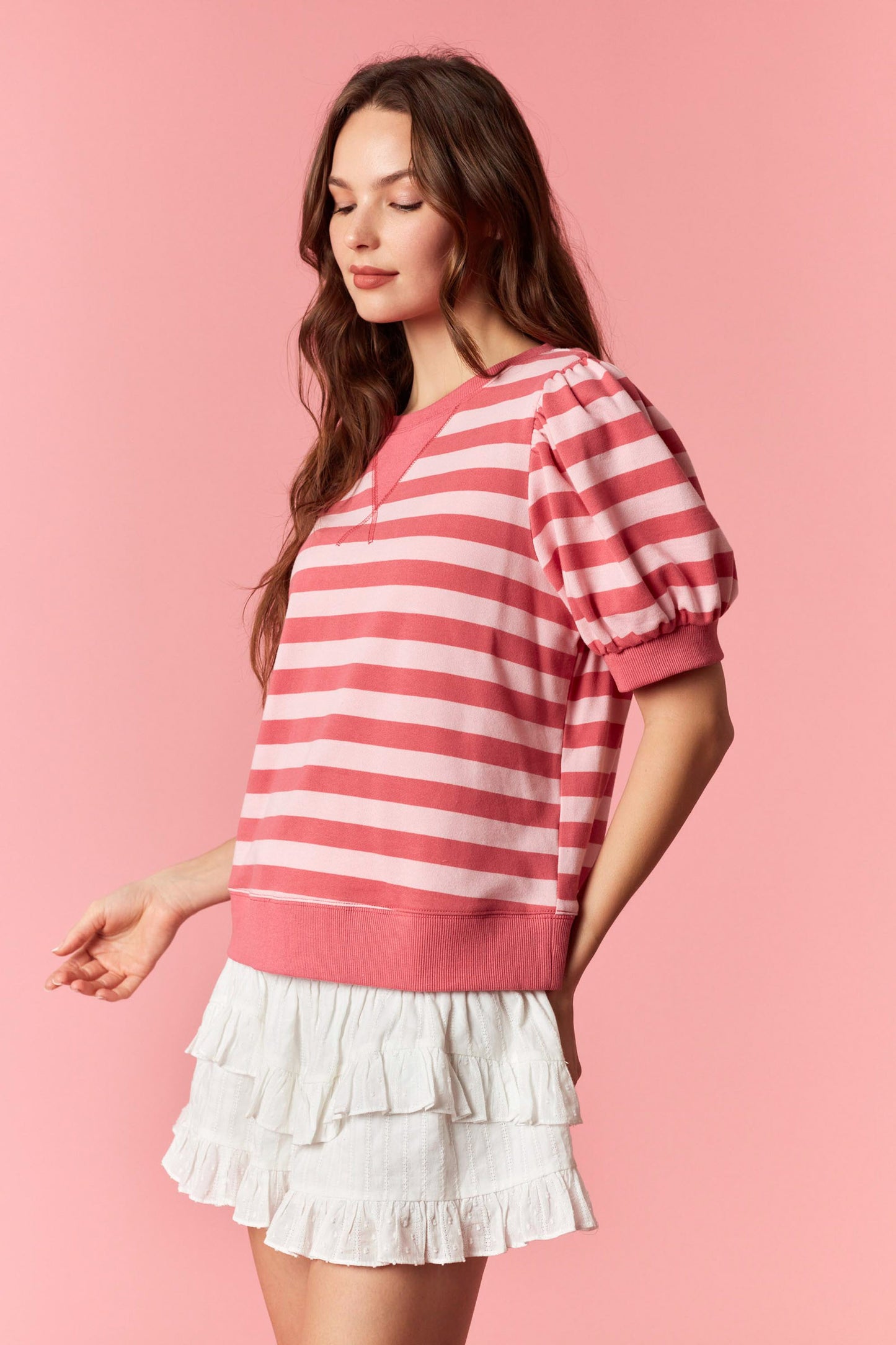 IKT200964-02 Striped Top
