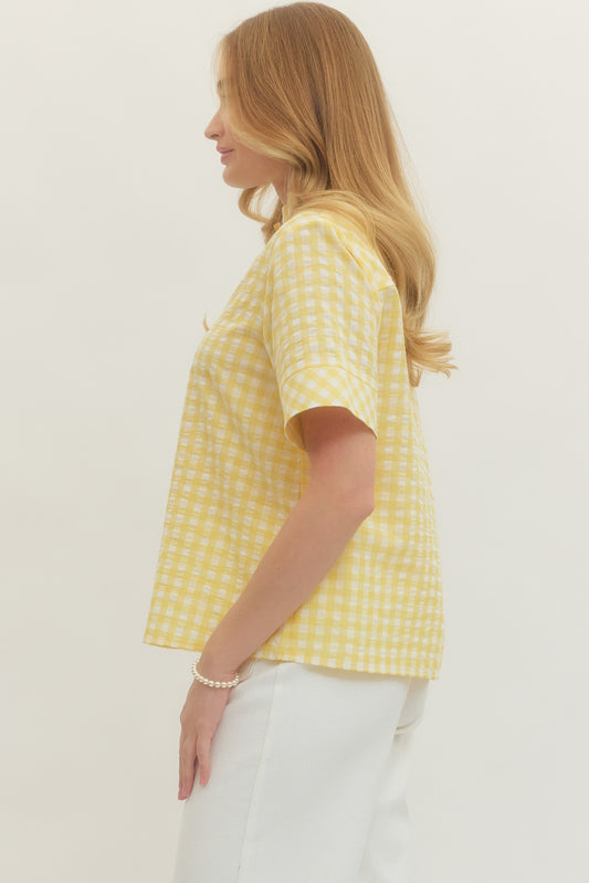 T29585 Gingham Top