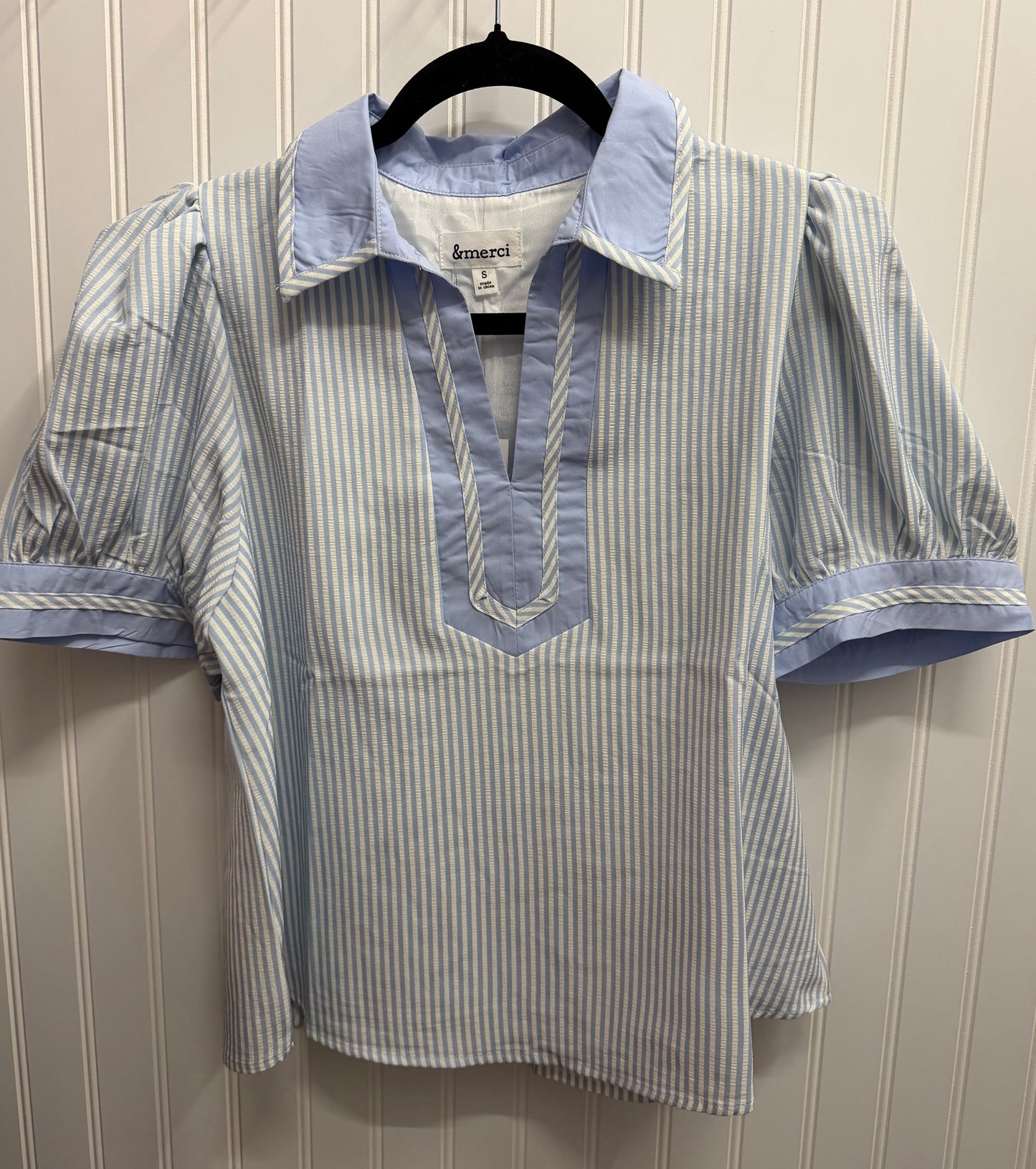 MTP4840 Stripe Pattern Contrast Top