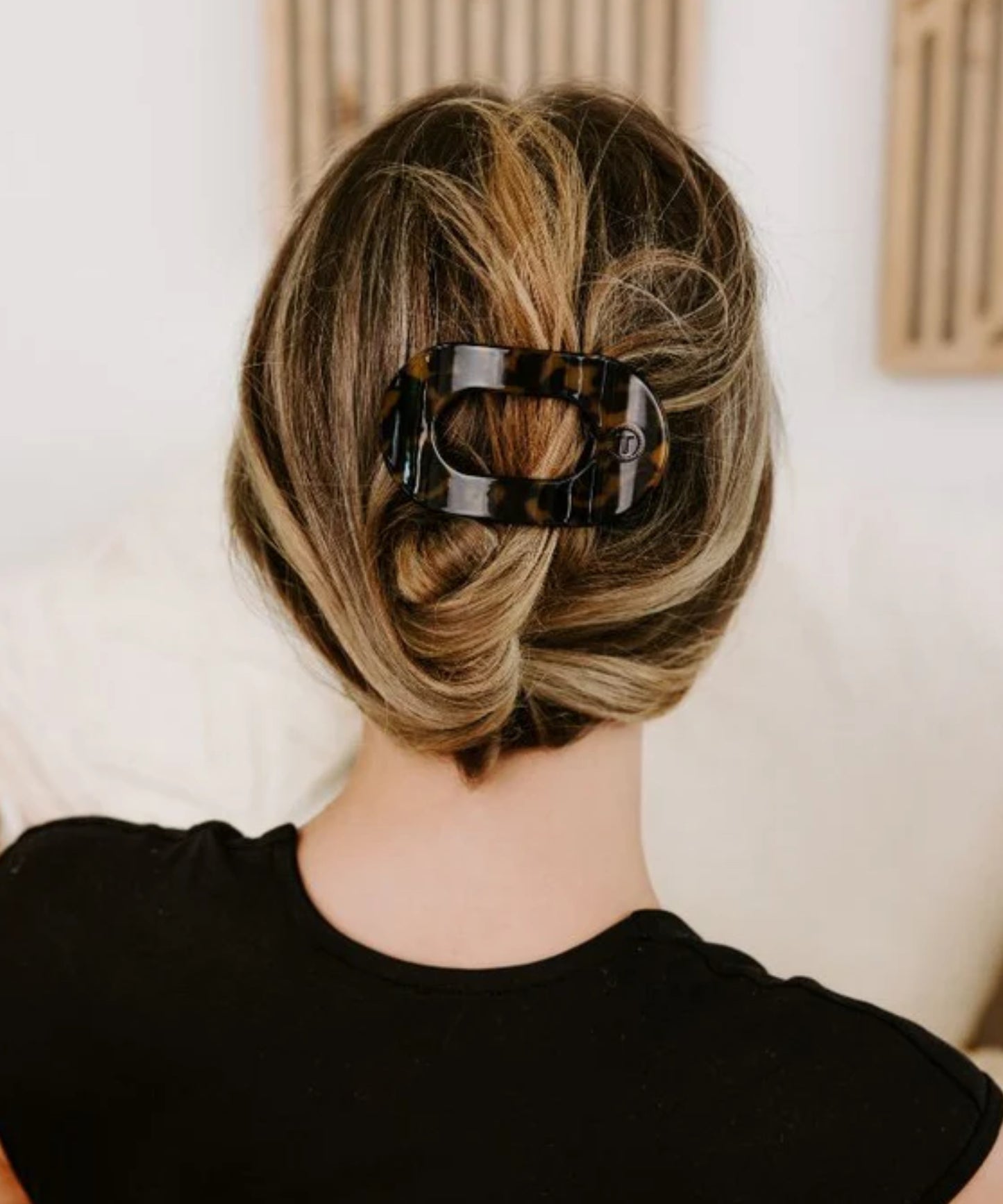 TELETIES Small Flat Round Hair Clip