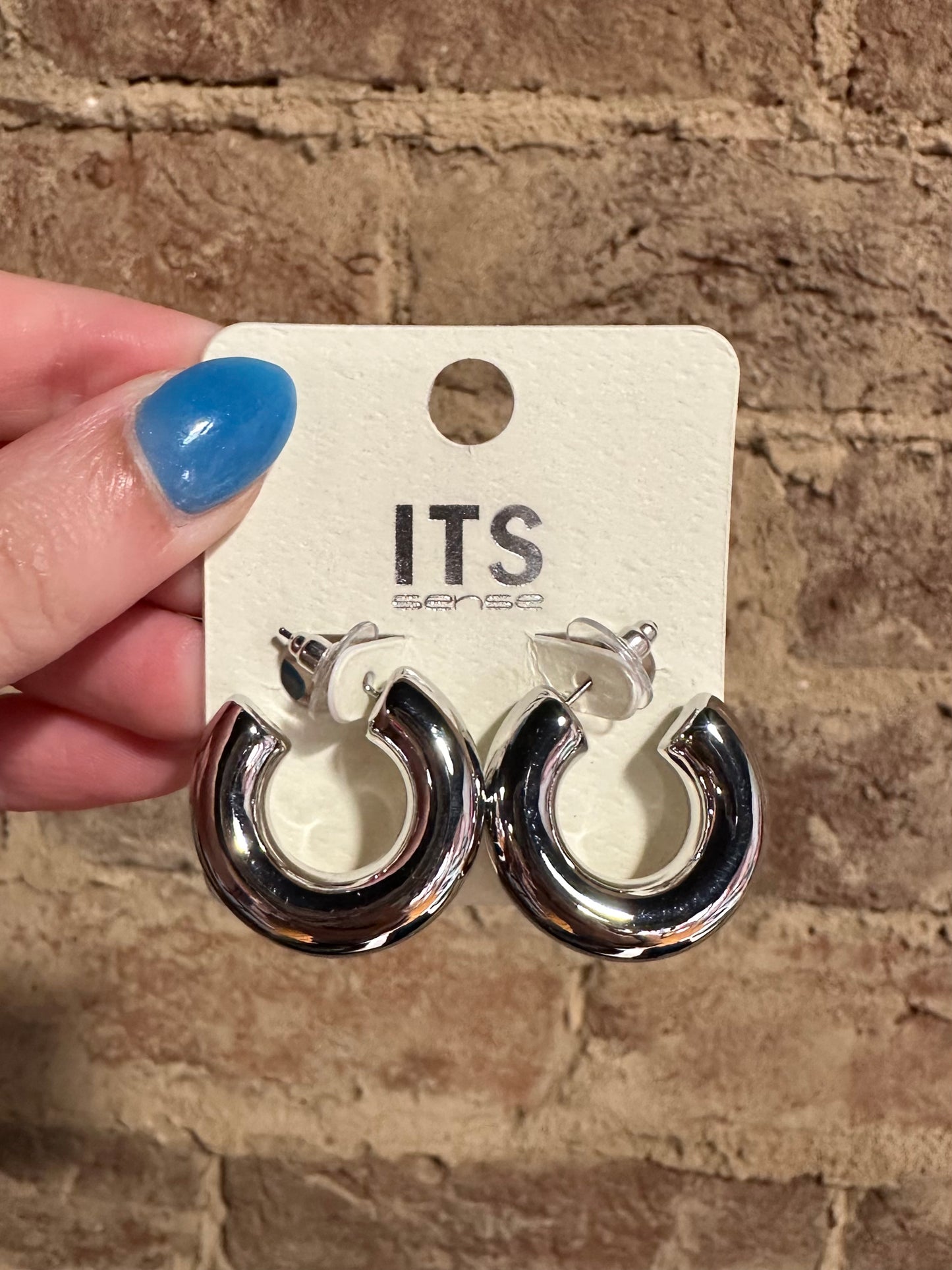 2416 Thick Hoop Earrings