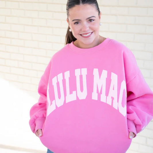 LM-SW-1007 Pink/Light Pink Puff Sweatshirt