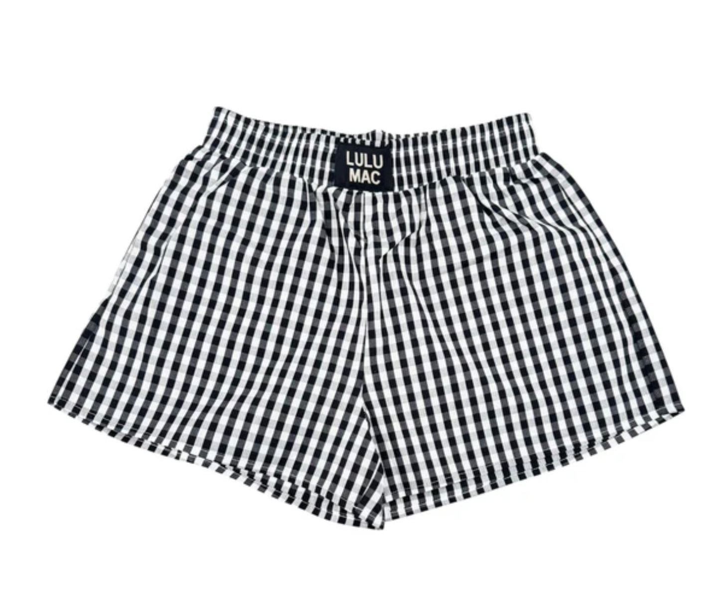 BXGH Black Gingham Boxer Shorts