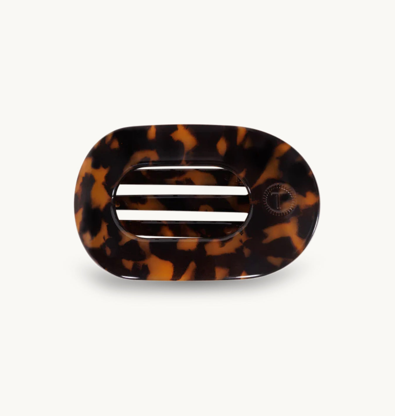 TELETIES Small Flat Round Hair Clip