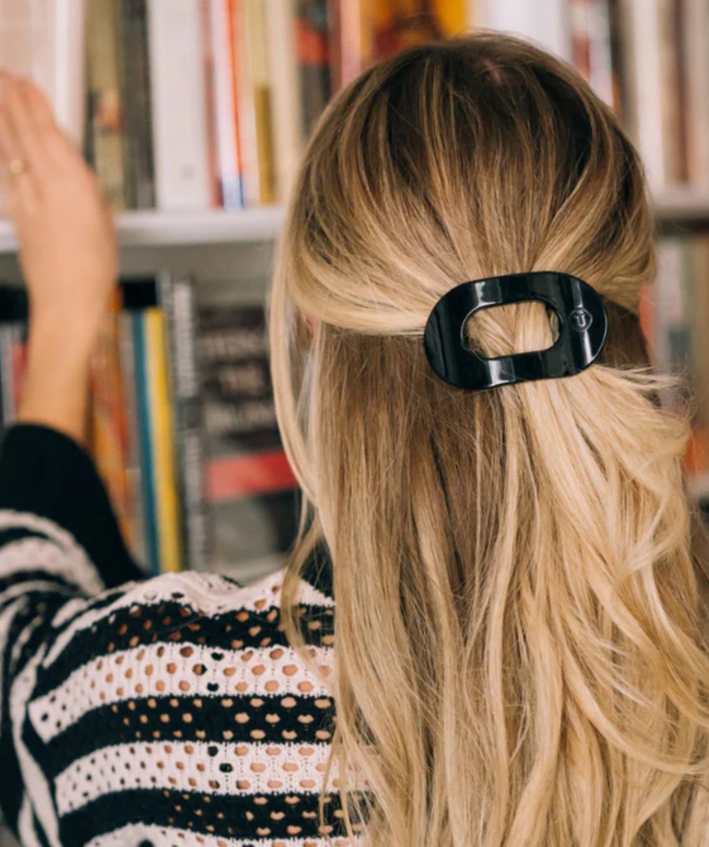 TELETIES Small Flat Round Hair Clip