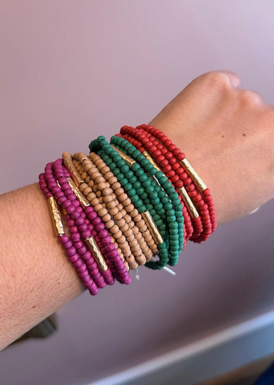 TB1174 Colored Beaded Bracelets